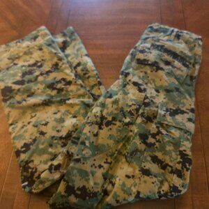 USMC MARPAT Woodland Combat Trousers Small Regular GWOT Era Name Taped